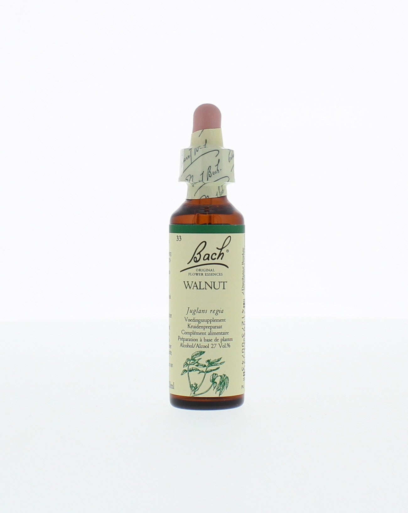 Bach Walnut herbal preparation in a 20ml bottle, natural remedy from the Bach herbal medicine line.