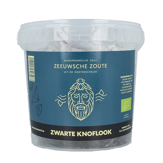Zeeuwsche Zoute Zout met zwarte knoflook bio 1.00 Kilogram