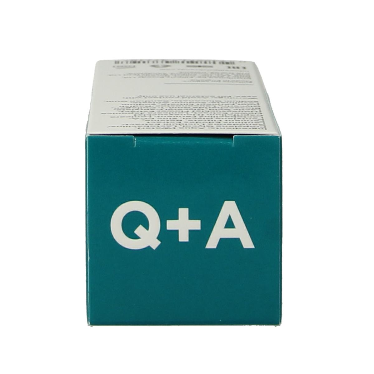Q+A Zinc PCA facial serum in 30ml bottle, skincare product for blemish-prone skin, with a clear dropper cap and white packaging.