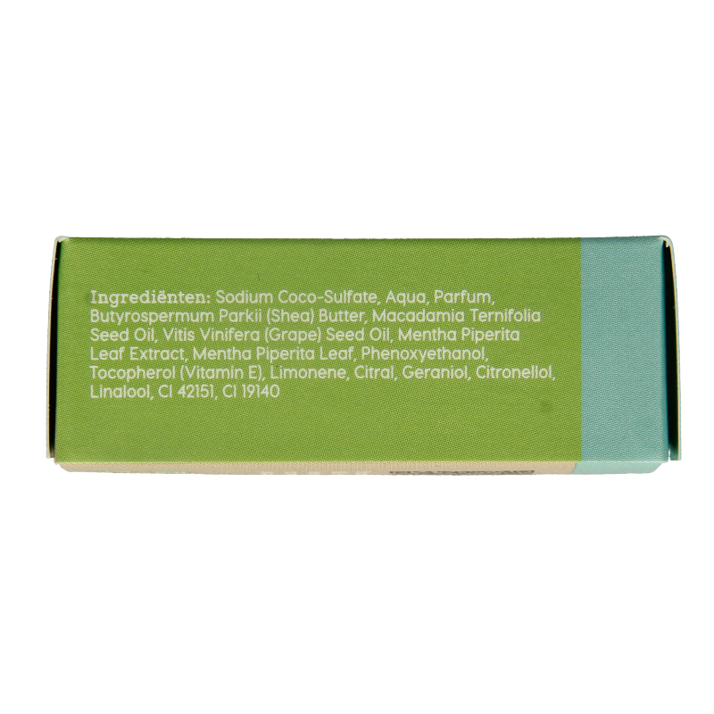 Blokzeep Mojito Shampoo Bar 60g for hair care, shown as a green rectangular soap bar with packaging.
