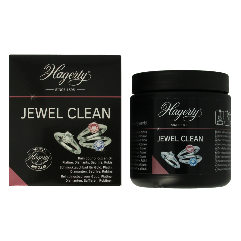 Hagerty Jewel Clean 170ml bottle, a liquid cleaner for jewelry, with label and cap visible in the image.