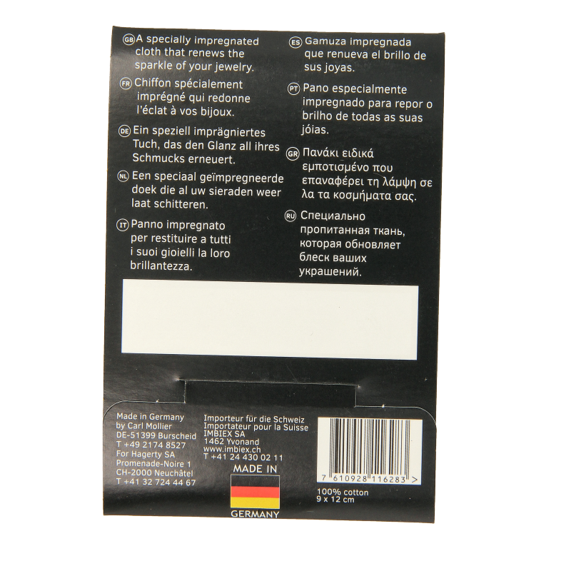 Hagerty Silver Jewel Cleaner Mini, a small cleaning product for silver jewelry, shown in its packaging.