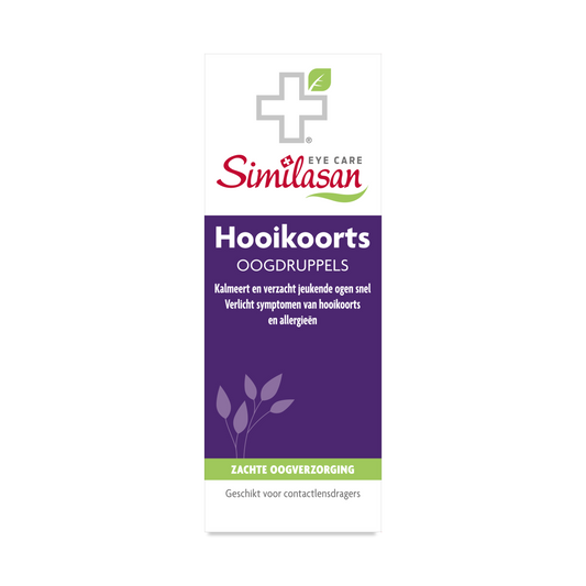 Similasan Hooikoorts oogdruppels nr. 2 in 10ml bottle, natural allergy eye relief drops for hay fever symptoms.