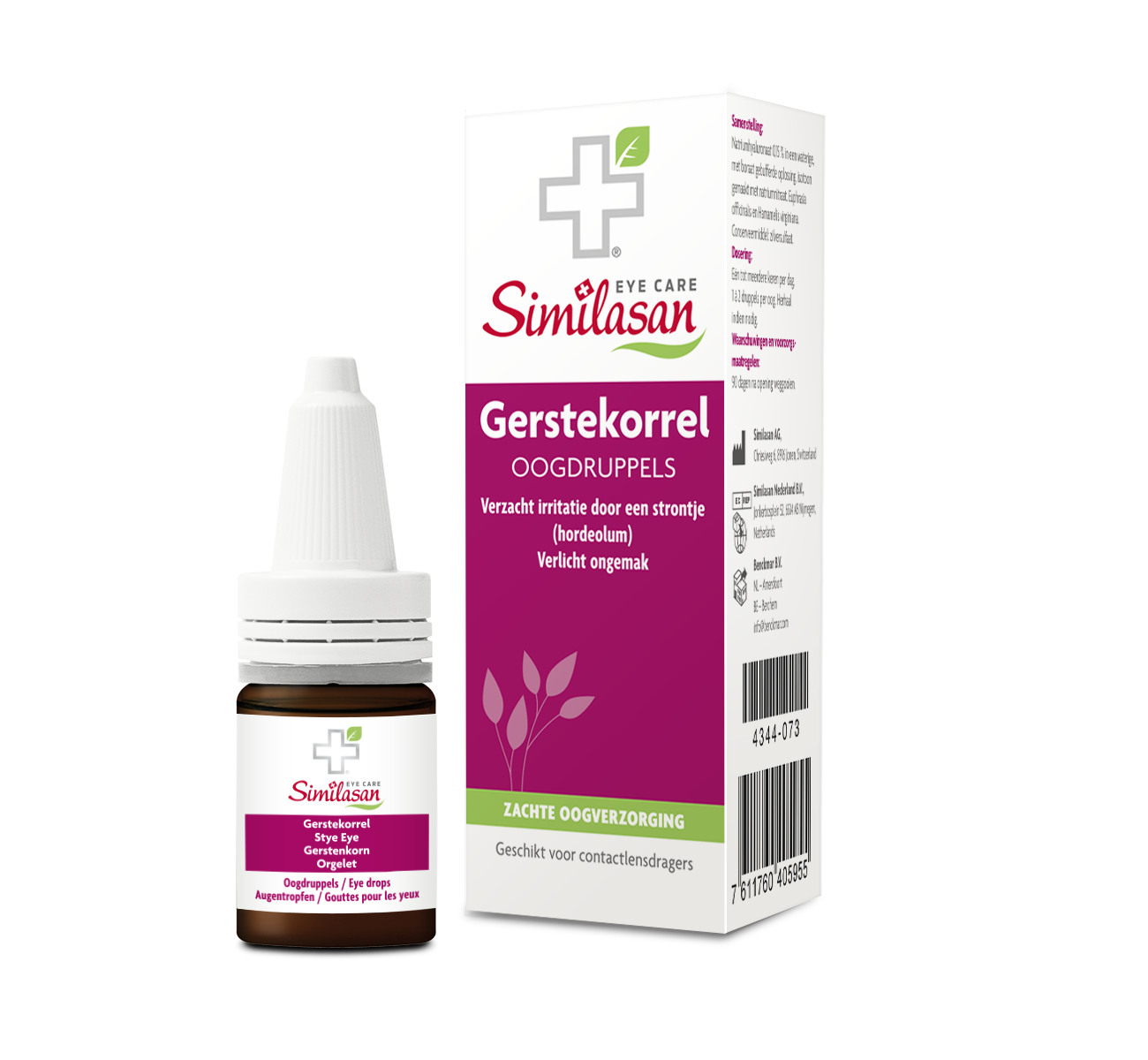Similasan eye drops with stinging coral in 10ml bottle, eye care product for soothing and relieving eye discomfort.