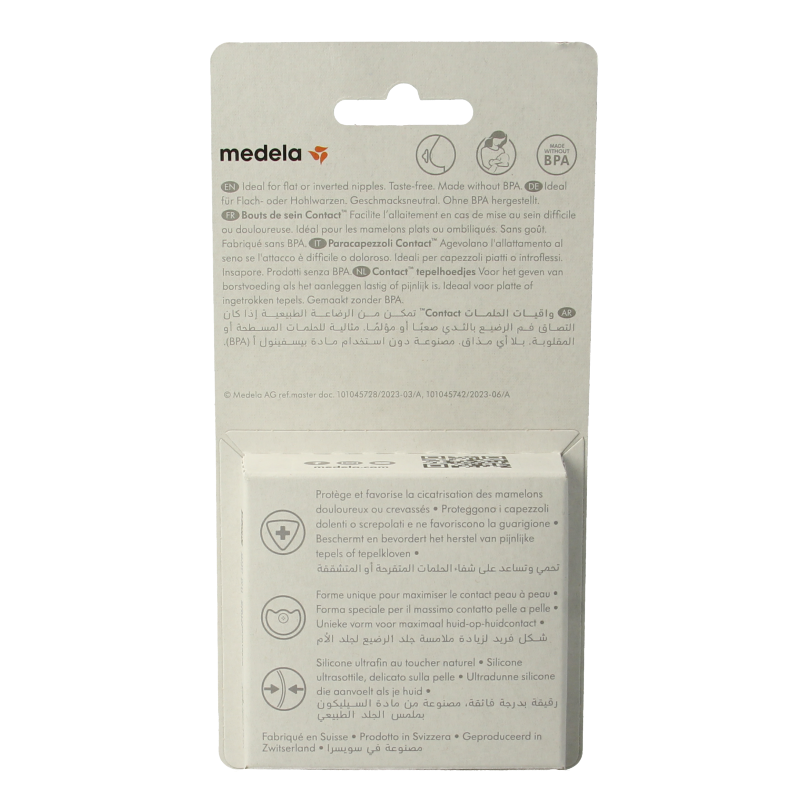 Medela Contact tepelhoedjes maat M, paar, geschikt voor kraamtijd, zachte medische siliconen voor borstvoeding.