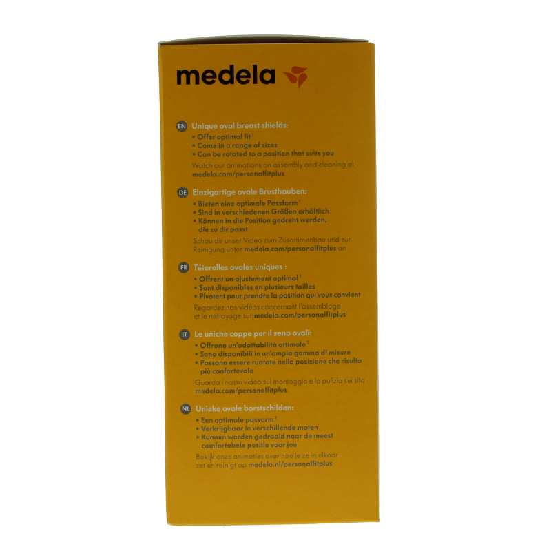 Medela Symphony double breastfeeding set in size S, designed for postpartum use, shown in the image.