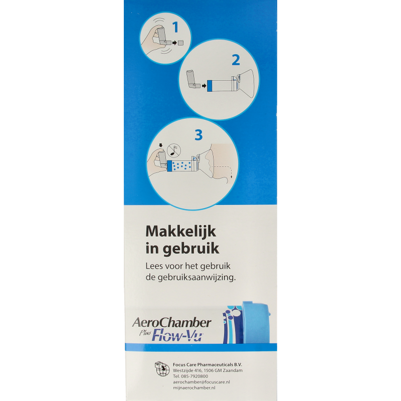 Diversen Aerochamber plus flower VU+ adult inhalation mask for respiratory therapy, shown in the image.