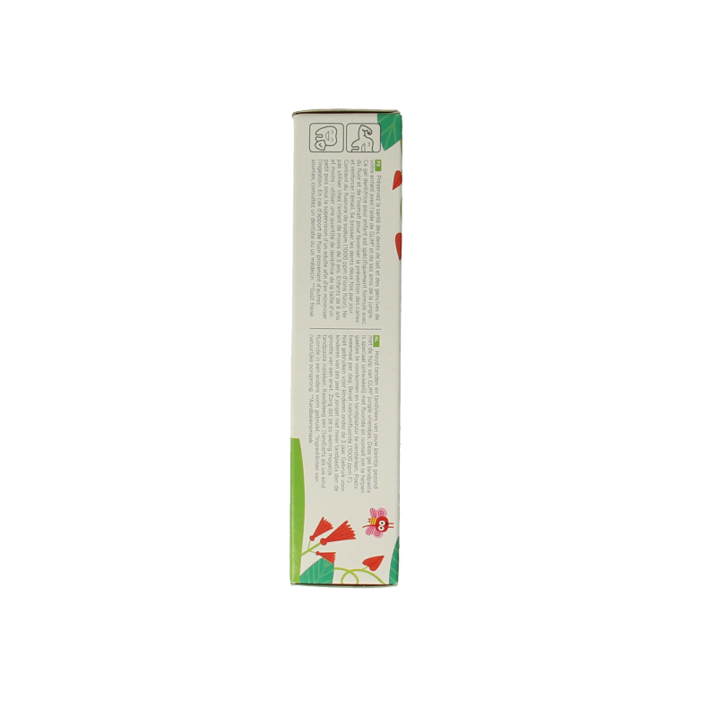 GUM Kids toothpaste in 50ml tube, gentle dental care for children, with colorful packaging and child-friendly design.