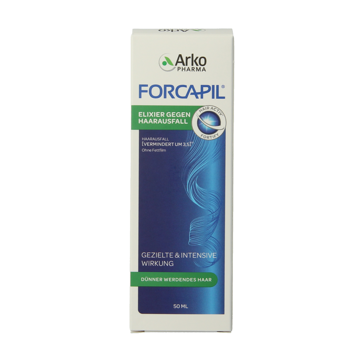 Forcapil Elixer haarverzorging voor haaruitval, 50ml, met een fles met pipet voor haarverzorging en haaruitvalpreventie