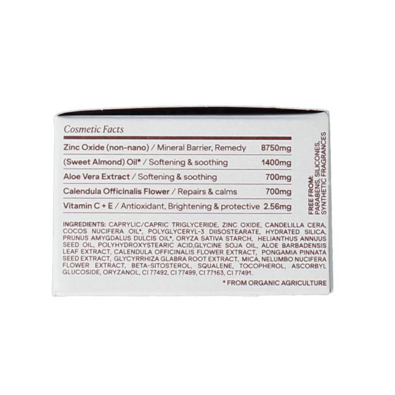 Sol De Ibiza Gezichtscreme getint nude SPF50 in 35g jar, featuring a smooth, tinted facial moisturizer for sun protection.