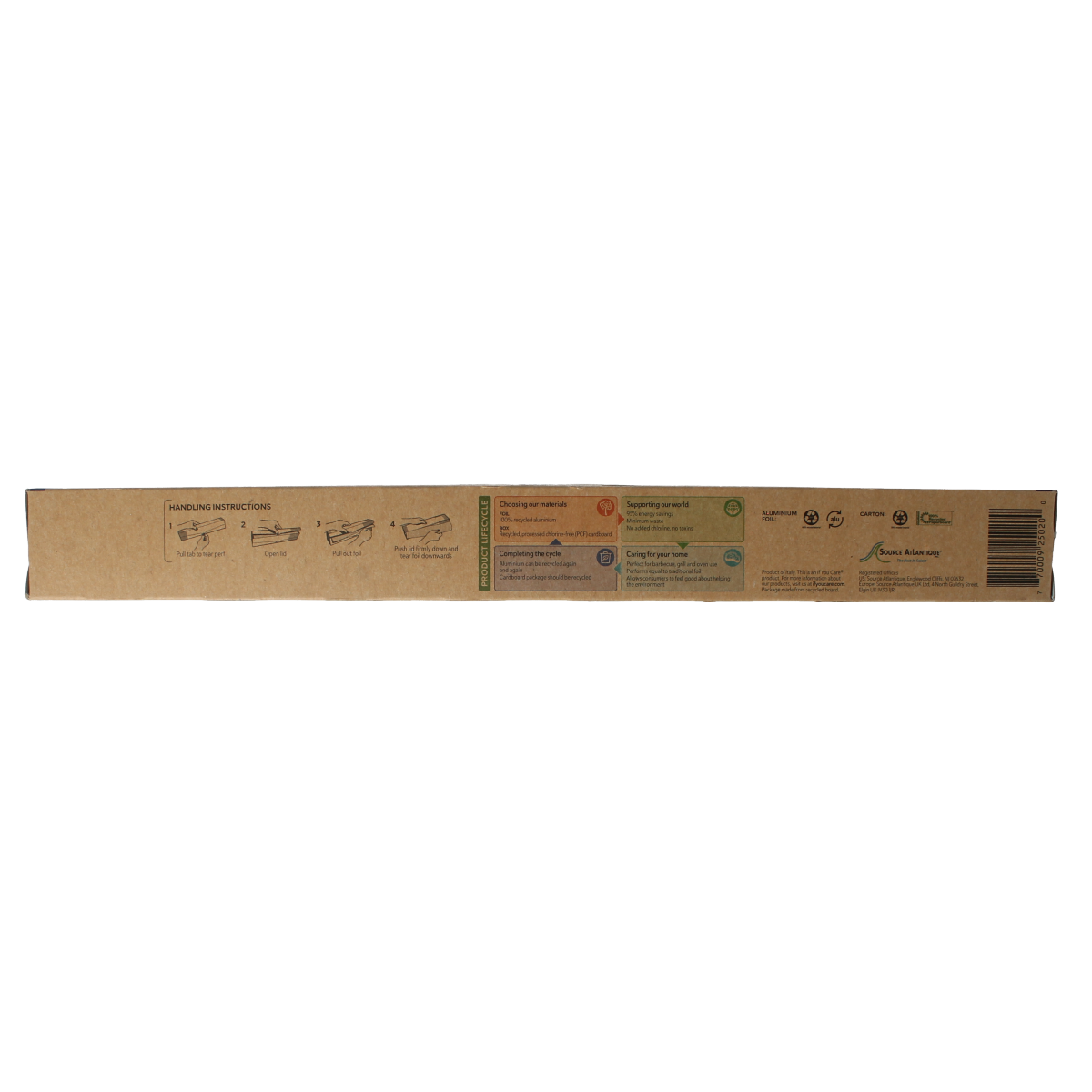 Reinforced aluminum foil roll by If You Care, 7 meters long, used for household food storage or wrapping.
