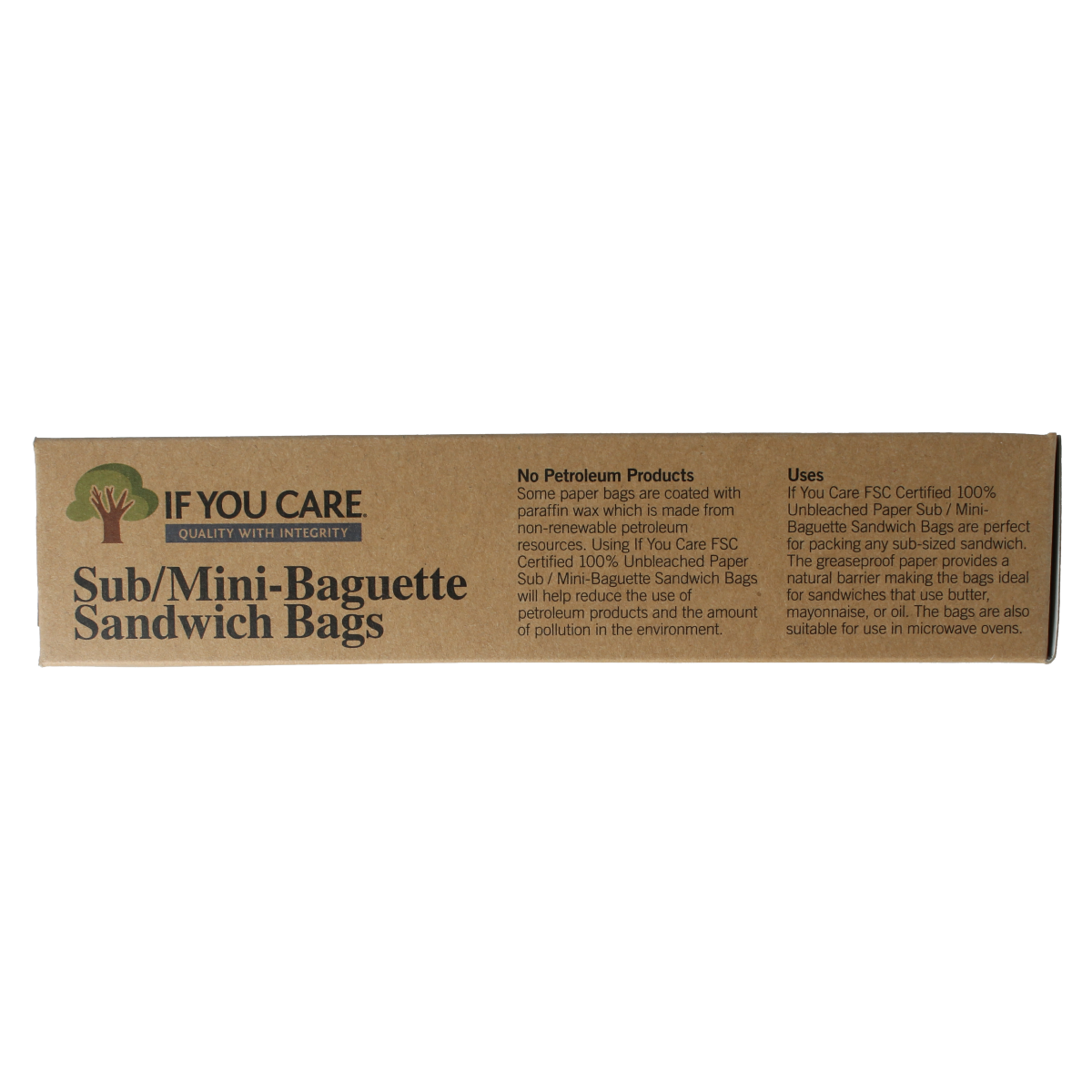 Set of 30 If You Care mini baguette and sandwich bags made of eco-friendly material, suitable for food storage and household use.