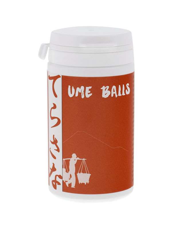 TS Import Ume pillen, 65g, Japanese plum-flavored candy from TS Import, shown in a close-up image.