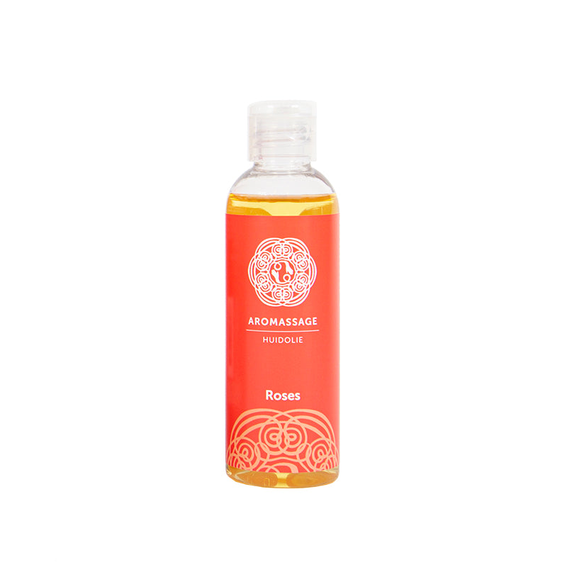 Chi Aromassage 8 Roses body care product in 100ml bottle with floral label and elegant packaging.