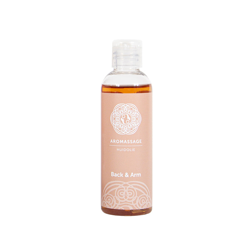 Chi Aromassage 3 back and arm body care product in a 100ml bottle, designed for soothing massage and skin nourishment.