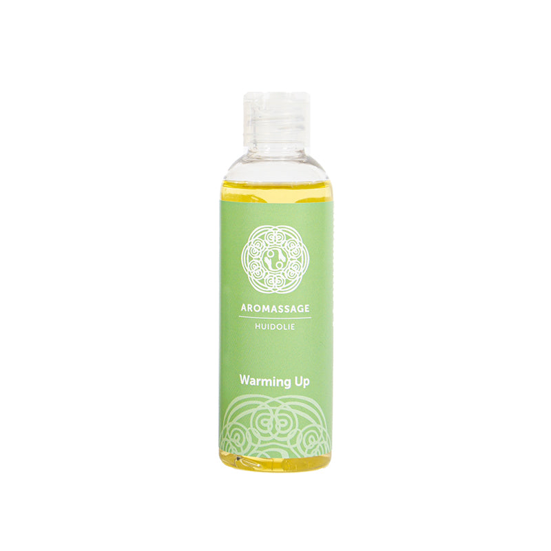 Chi Aromassage 4 warming body care product in a 100ml bottle, designed for relaxing and soothing skin treatment.