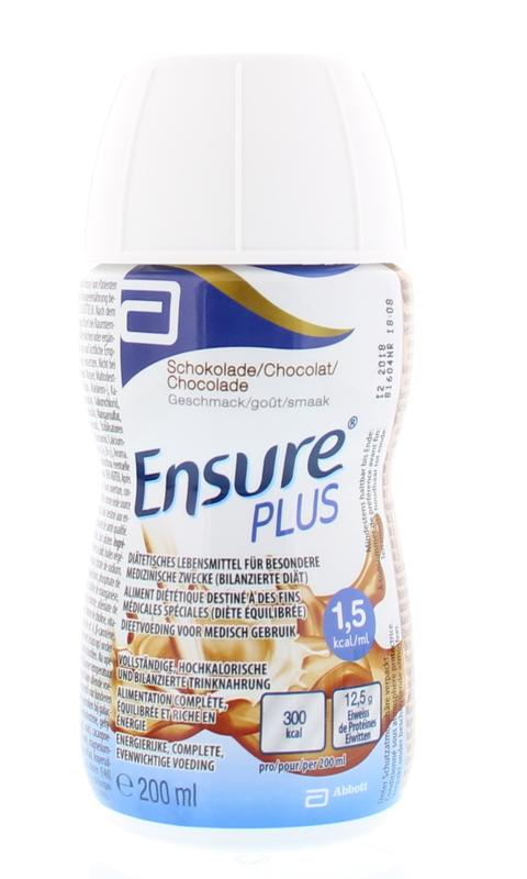 Ensure Plus tetra briks choco, 200ml, medical diet nutrition drink in chocolate flavor, made by Ensure.
