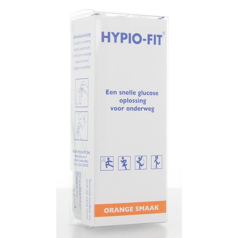 Hypio-Fit Brilbox direct energy orange sachets, sugar and sweetener product, 12-pack, with orange flavor and packaging.