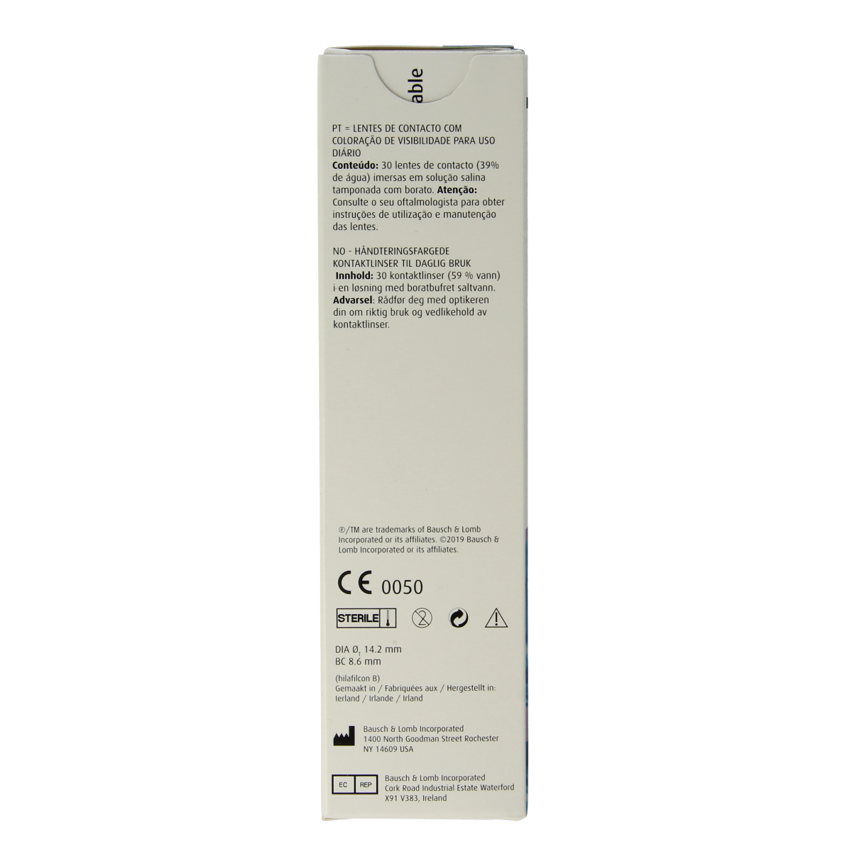 Bausch & Lomb Daglenzen -4.50 contact lenses in a box, optical product for vision correction from Bausch & Lomb.