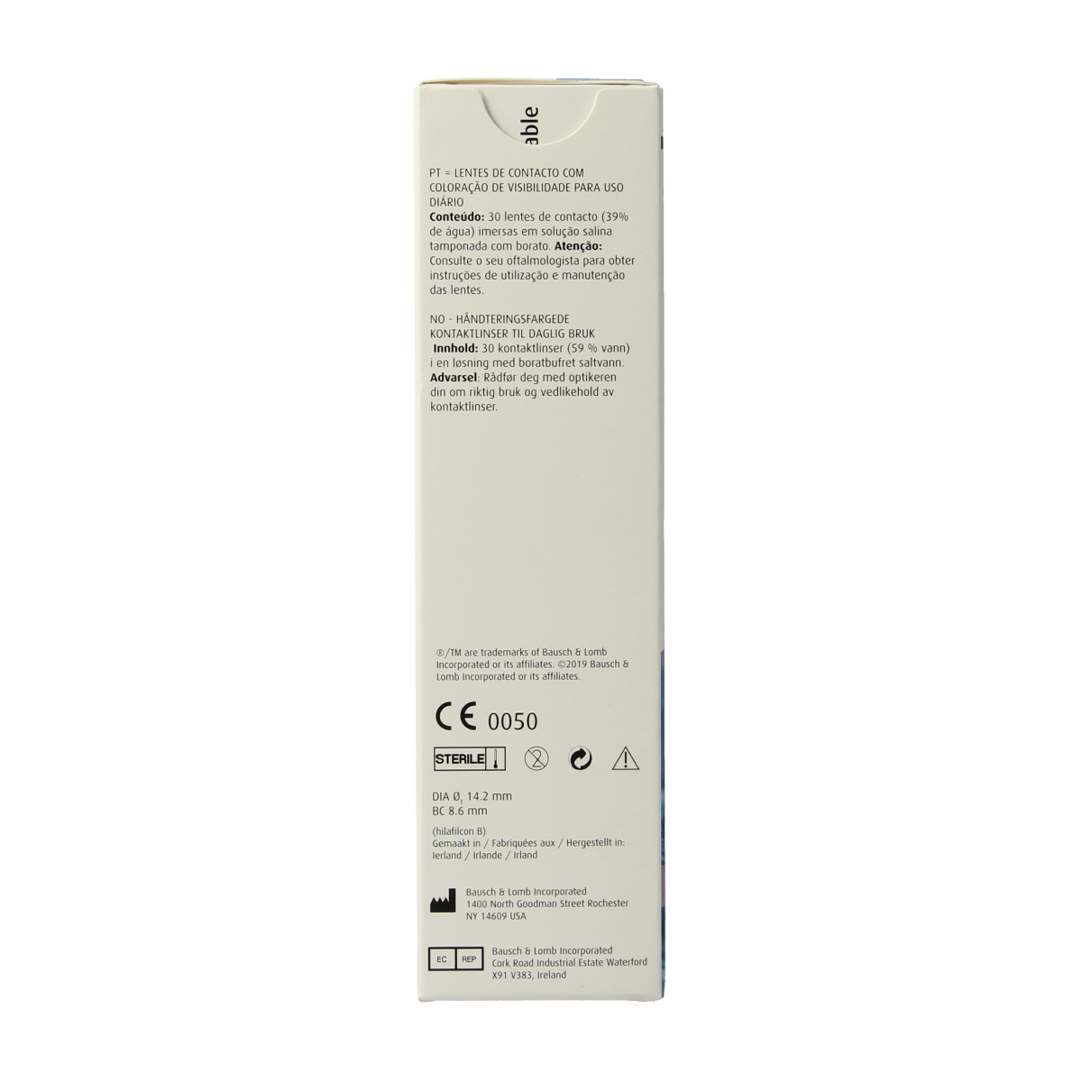 OTC Medical Daglenzen -3.75 contact lenses for eye care, shown in a box with 30 lenses for vision correction.