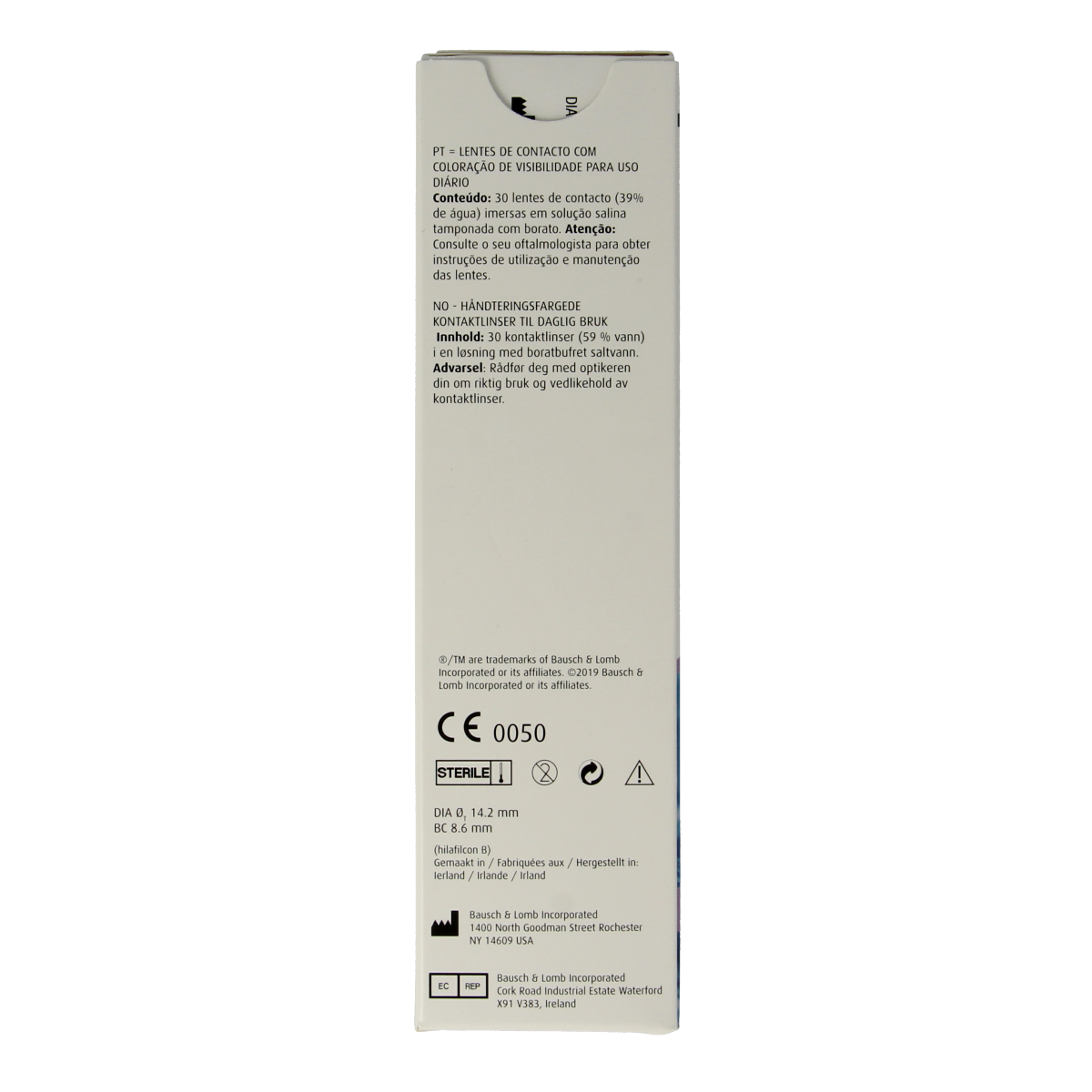 OTC Medical Daglenzen -3.25 contact lenses for eye care, displayed in a container with 30 lenses, ideal for vision correction.