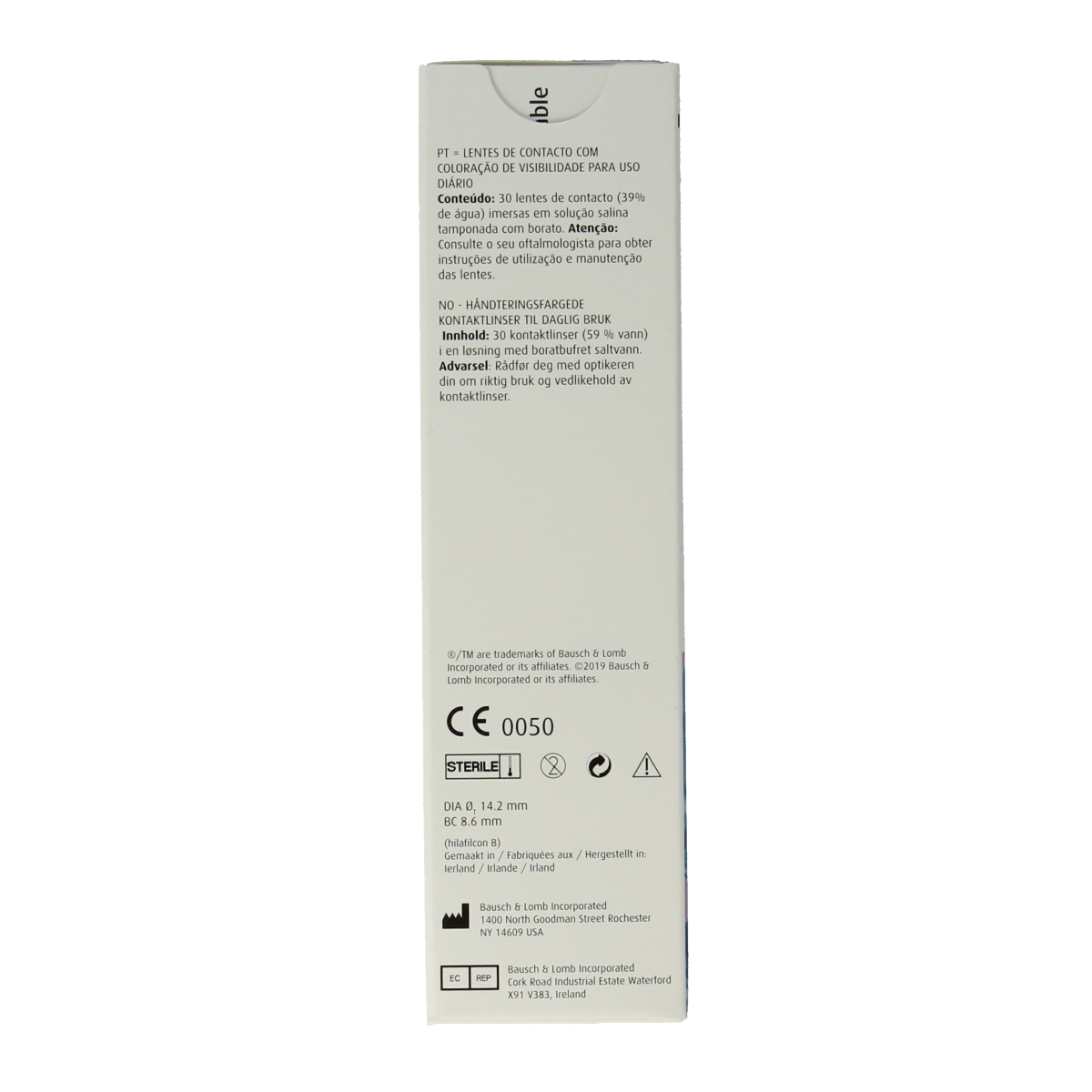 OTC Medical Daglenzen -3.00, set of 30 soft contact lenses for eye care, displayed in a close-up image.