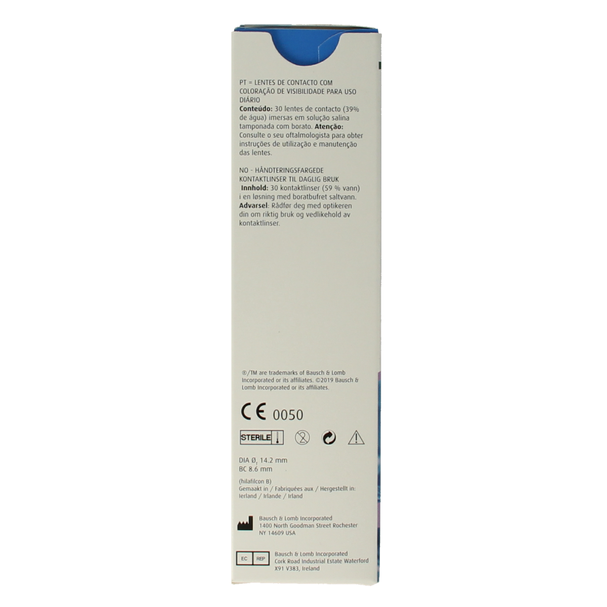 OTC Medical Daglenzen -1.25 eye care contact lenses, 30 pairs, natural fit for comfortable vision correction.