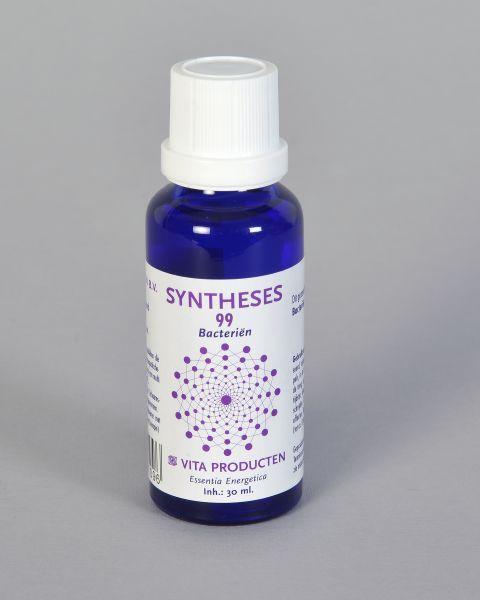 Vita Syntheses 99 bacterien herbal supplement in a 30ml bottle, part of Vita's herbal preparations collection.