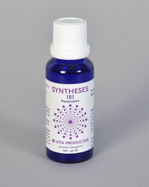 Vita Syntheses 101 parasieten kruidenpreparaat in 30ml bottle, natural herbal supplement for parasite support.