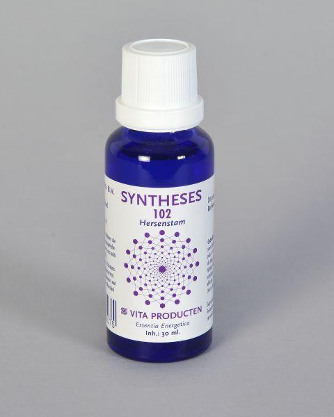 Vita Syntheses 102 hersenstam herbal supplement in 30ml bottle, part of Vita's kruidenpreparaten collection.