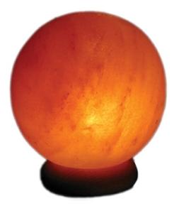 Esspo Himalayazoutlamp bol planeet, 2kg, displayed on a flat surface with a smooth, round shape and natural salt color.