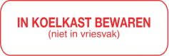 Blockland etiketten voor koelkast en niet-vriesvak, 30x7mm, 1000 stuks, geschikt voor labeling en organisatie.