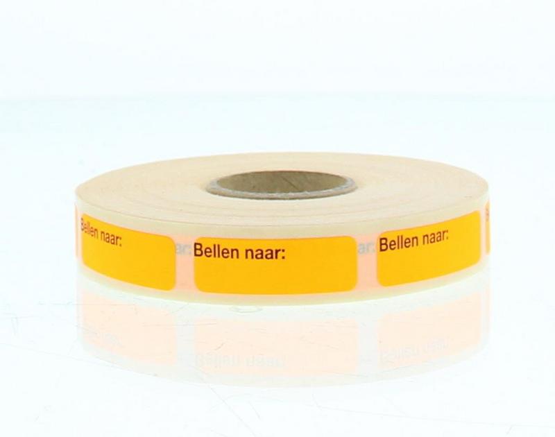 Blockland etiketten bellen naar 30x10mm, 1000 stuks, adhesive labels for packaging or organization.