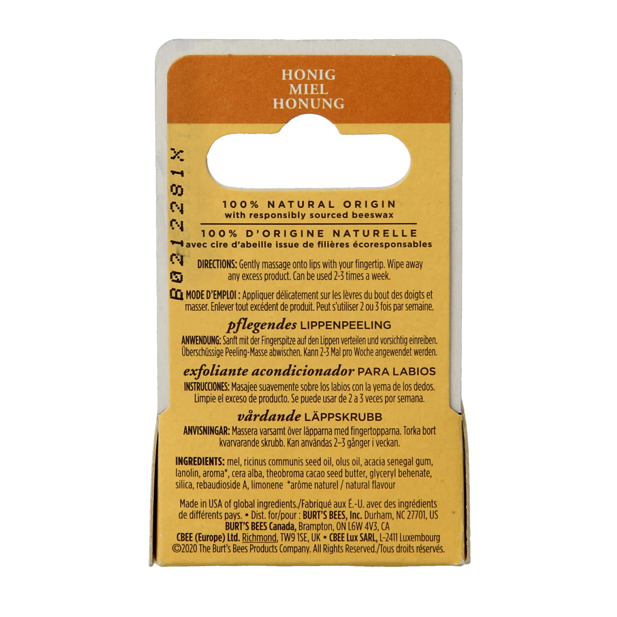 Burt's Bees Lip scrub conditioning 7.08 Gram