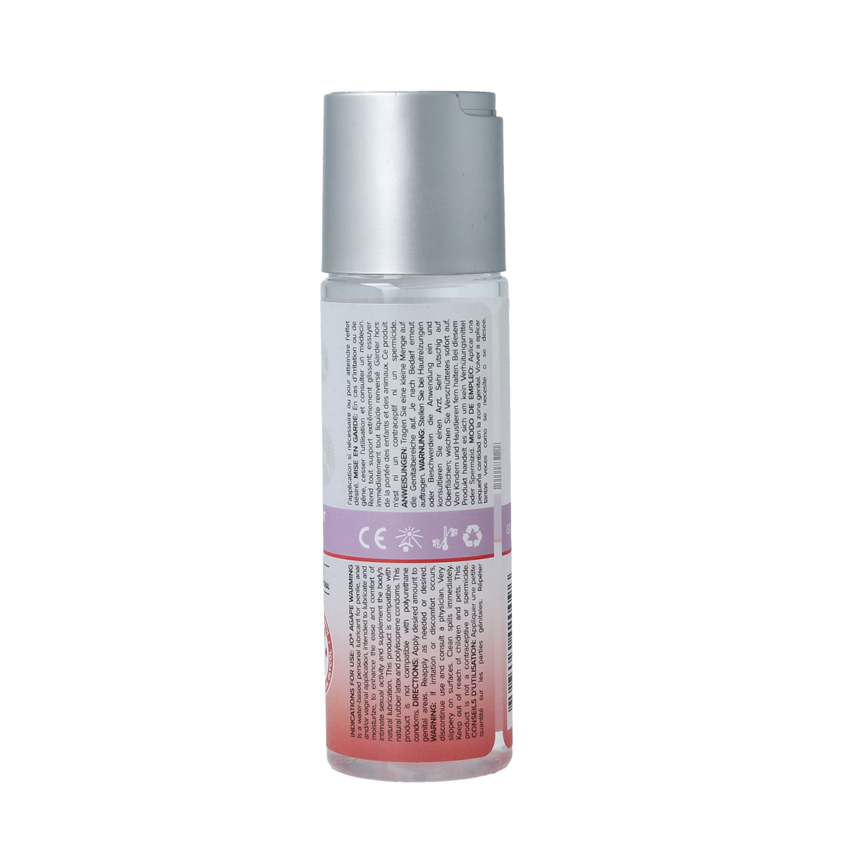 System Jo For Her Agape warm lubricant 60ml bottle, clear gel for intimate use, shown in the image.