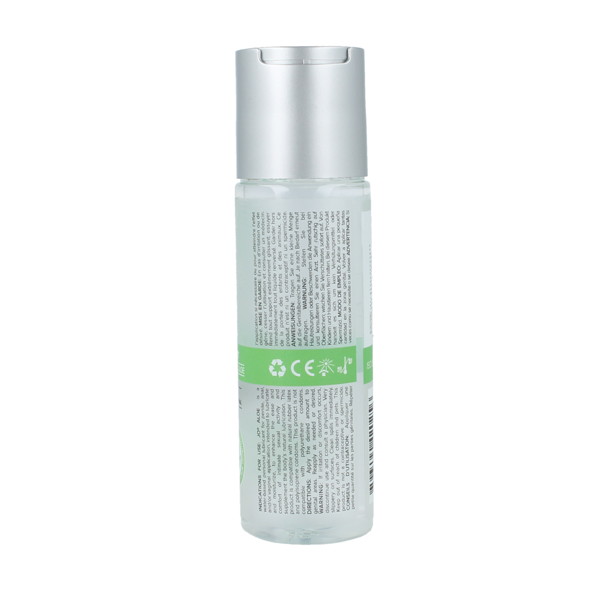 System Jo Aloe lubricant in 60ml bottle, a water-based personal lubricant with aloe for smooth, comfortable application.