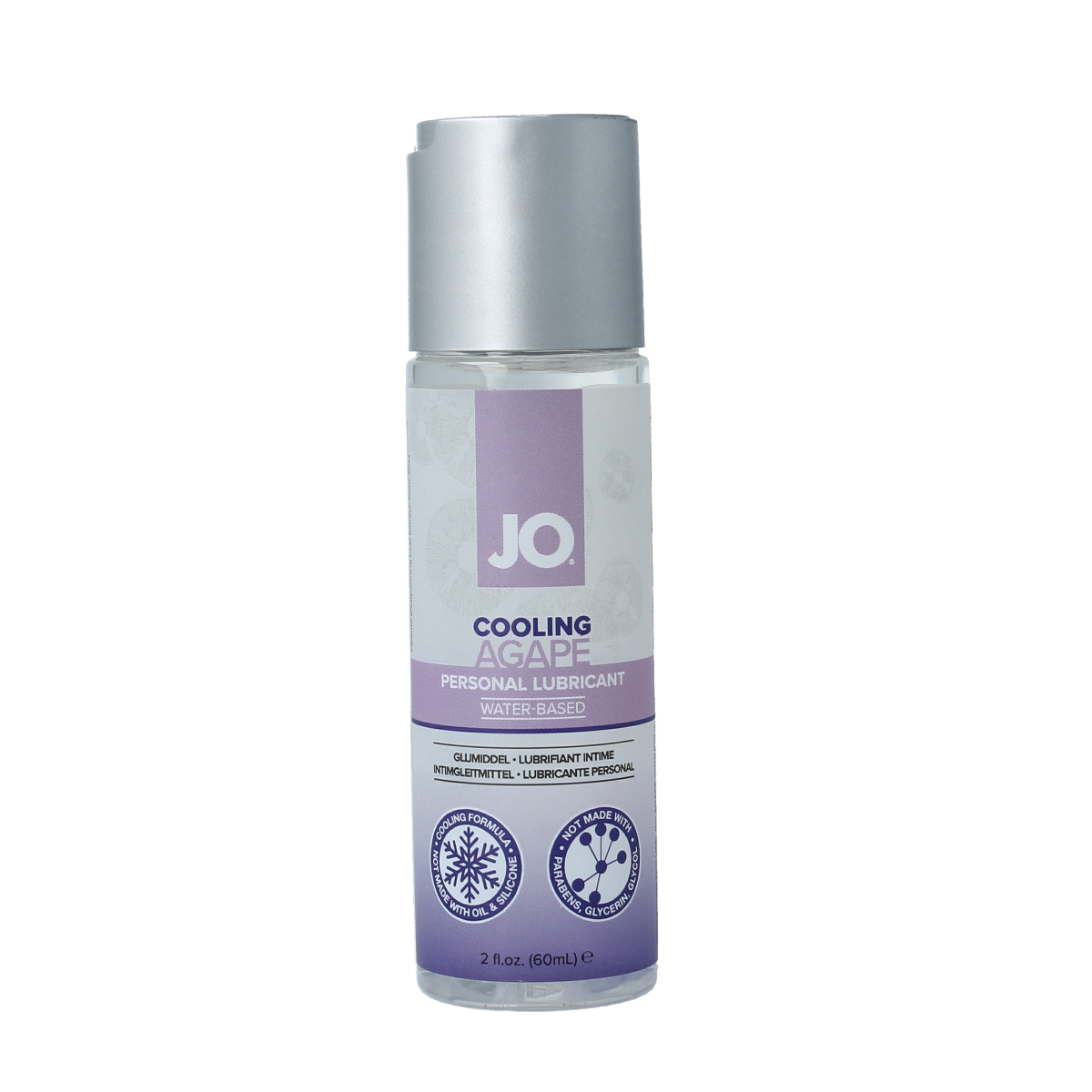 System Jo For Her Agape Cool lubricant in 60ml bottle, a water-based intimate glide for enhanced comfort and sensation.