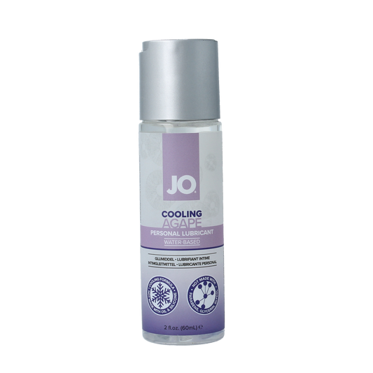 System Jo For Her Agape Cool lubricant in 60ml bottle, a water-based intimate glide for enhanced comfort and sensation.