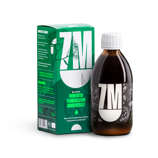 7M probiotic concentrate bio 300ml bottle of herbal supplement with a dropper cap, natural probiotic health product.