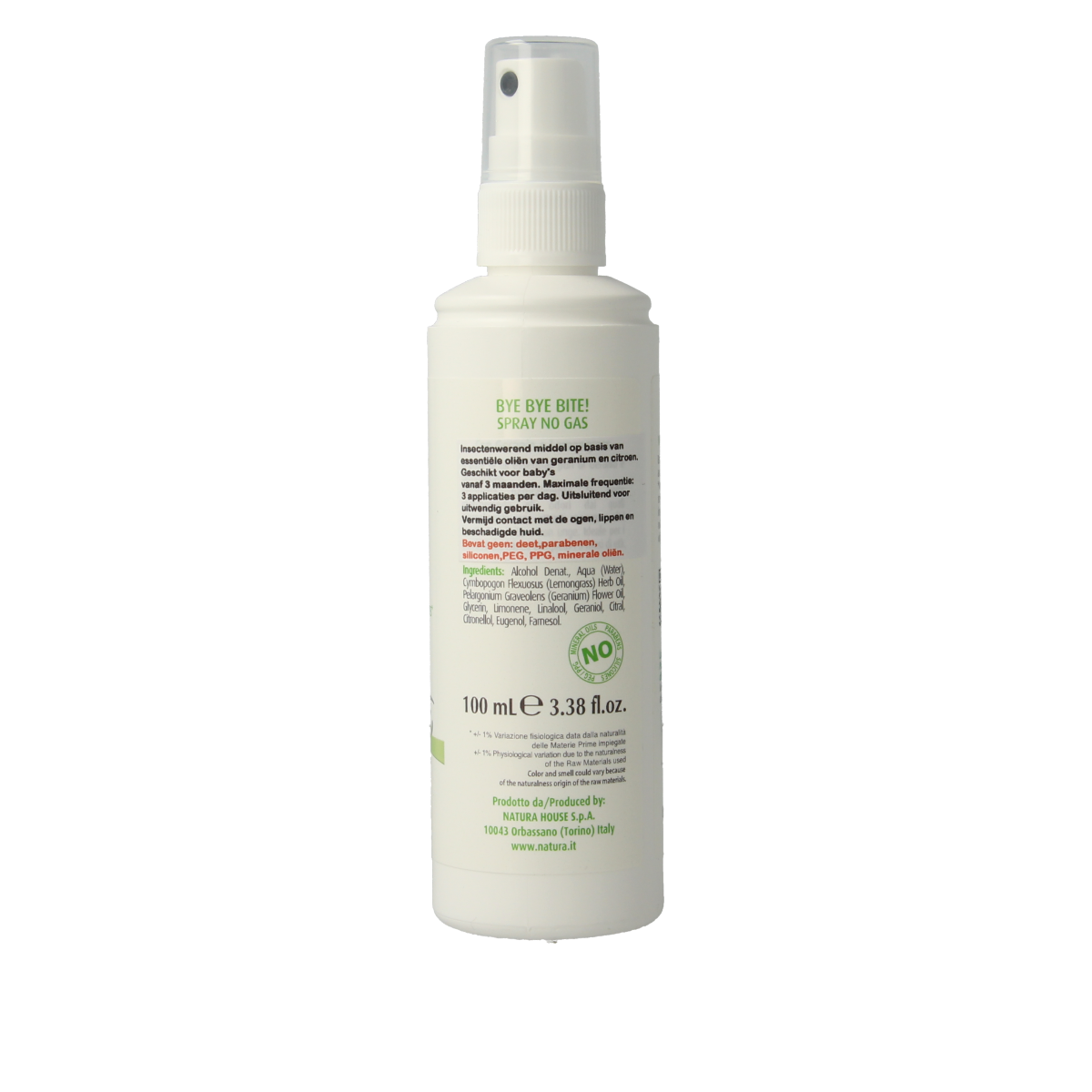 Cucciolo Baby anti-mug vapor in a 100ml bottle, designed for baby and toddler care, with a clear label and cap.