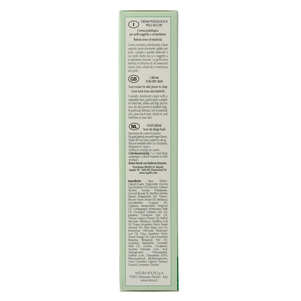 Pedyx Voetcreme for dry skin in a 100ml tube, moisturizing foot care product with a white and blue packaging design.