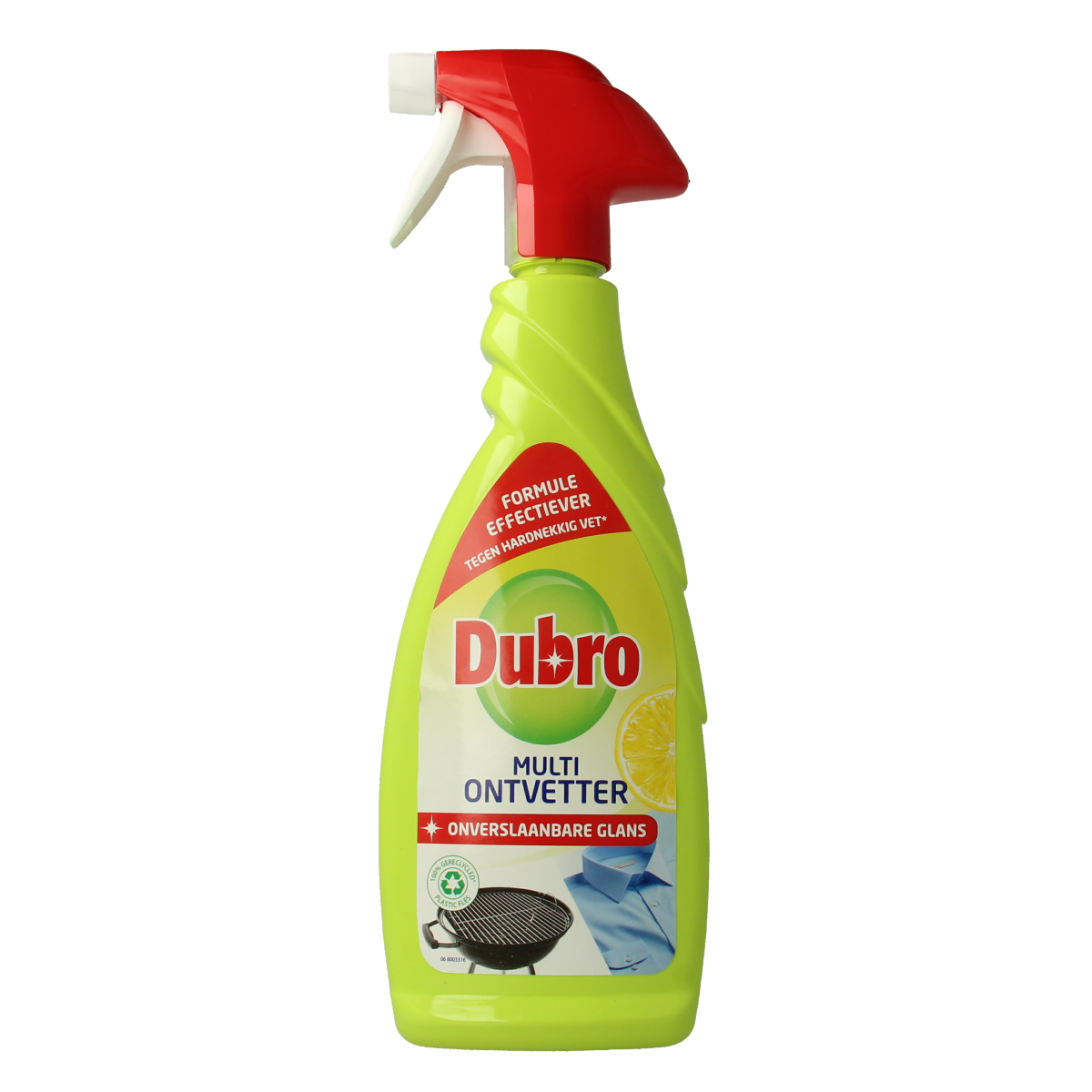 Dubro Multi ontvetter spray in 650ml spray bottle, a cleaning product for removing grease and grime from surfaces.