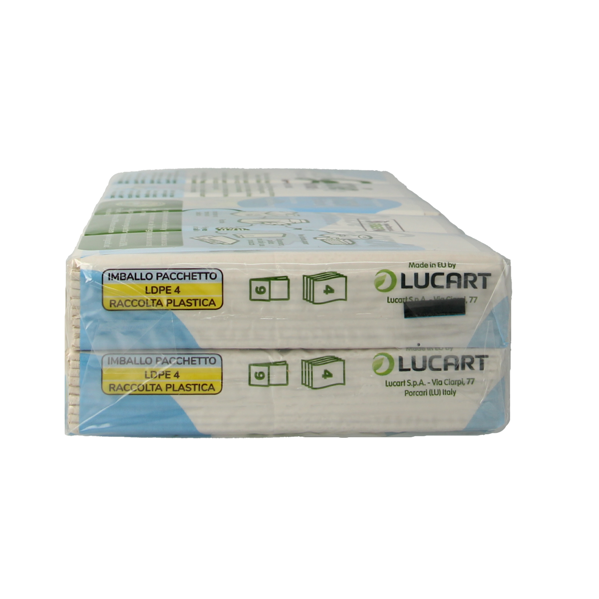 Pack of 90 Grazie Natural extra soft tissues, 10 packs of 9 zakdoekjes, soft and gentle facial tissues for everyday use.
