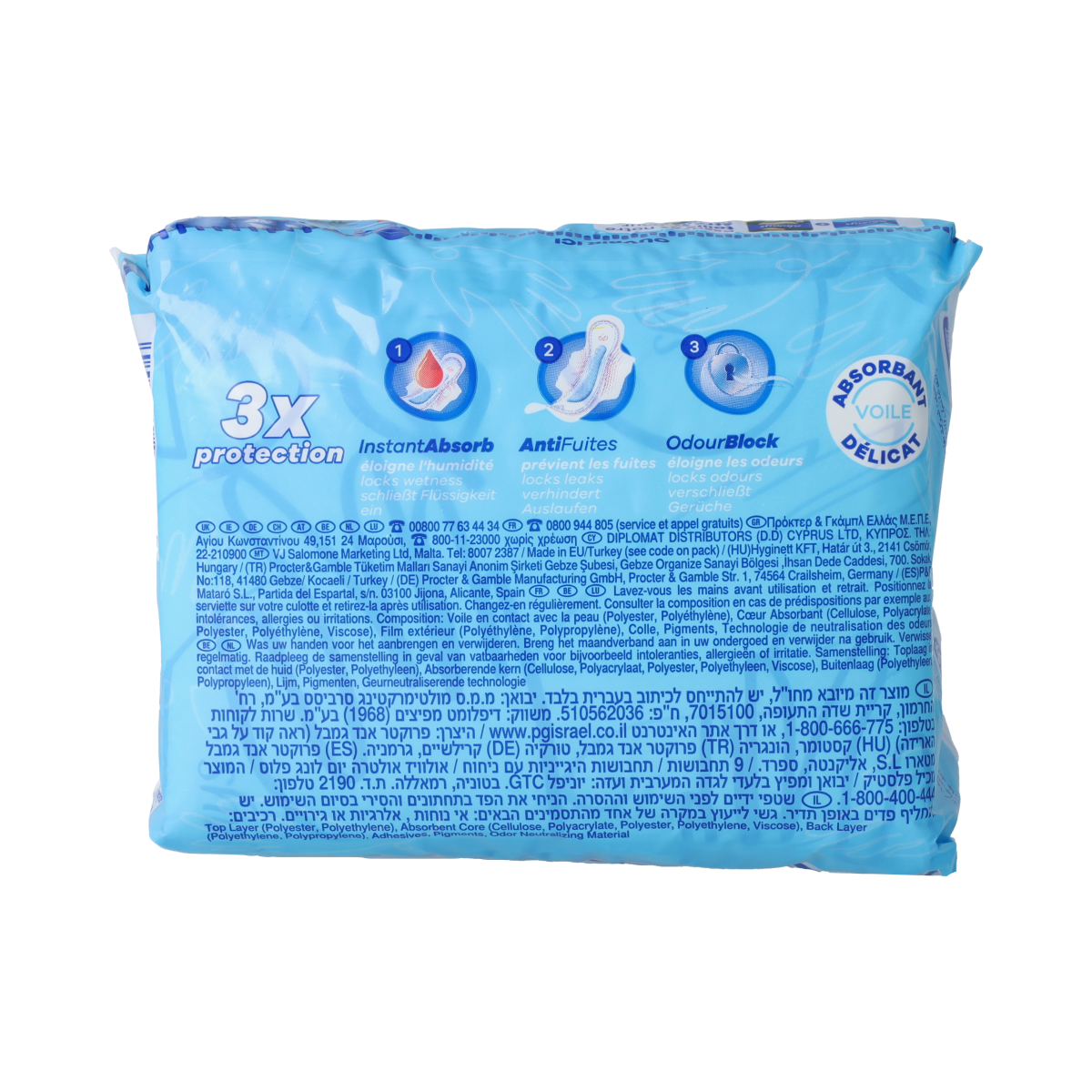 Always Ultra day sanitary pads with wings, 9-pack, feminine hygiene product for women, with comfortable absorbent design.