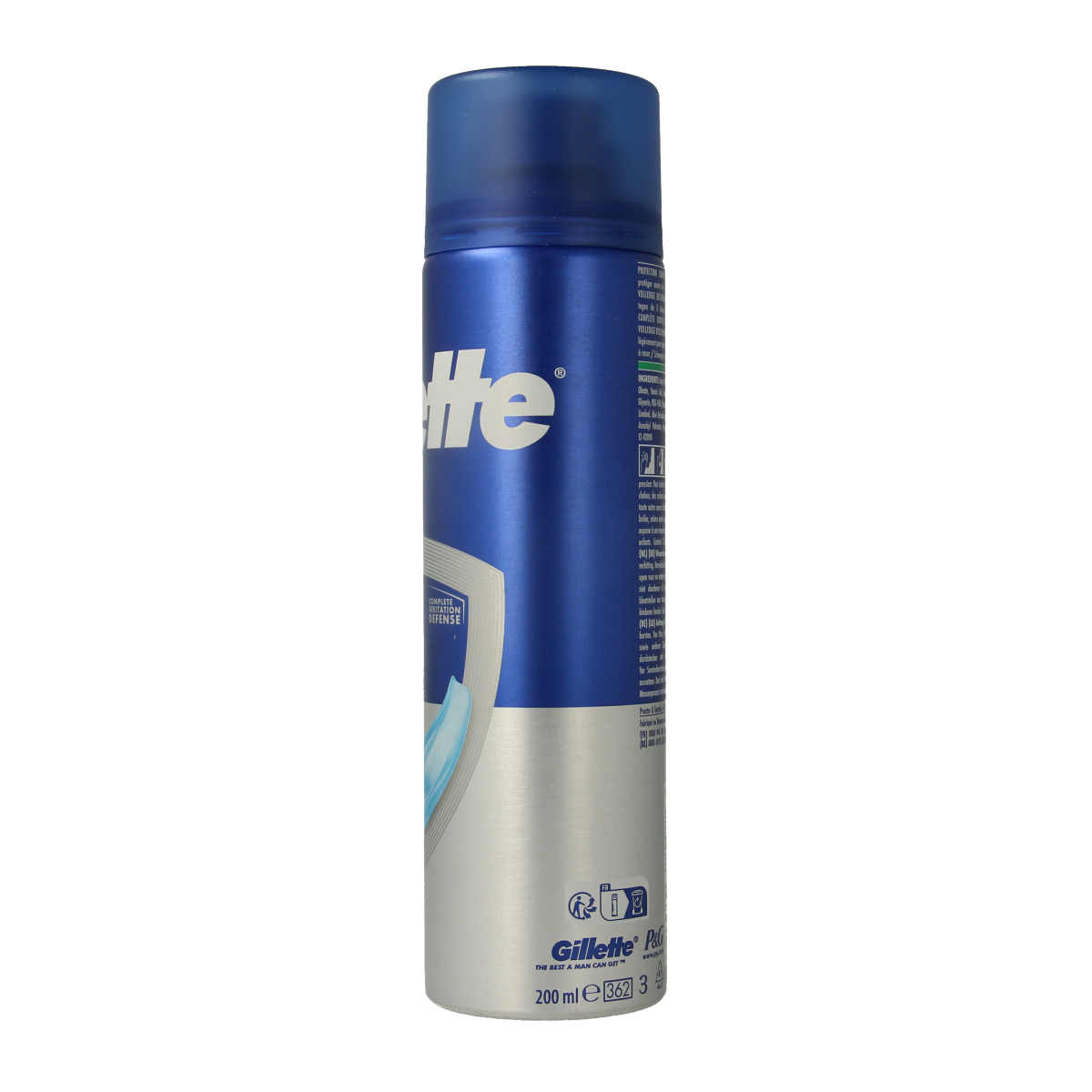 Gillette Series Sensitive Shaving Gel in 200ml tube, ideal for sensitive skin, shown in its packaging.