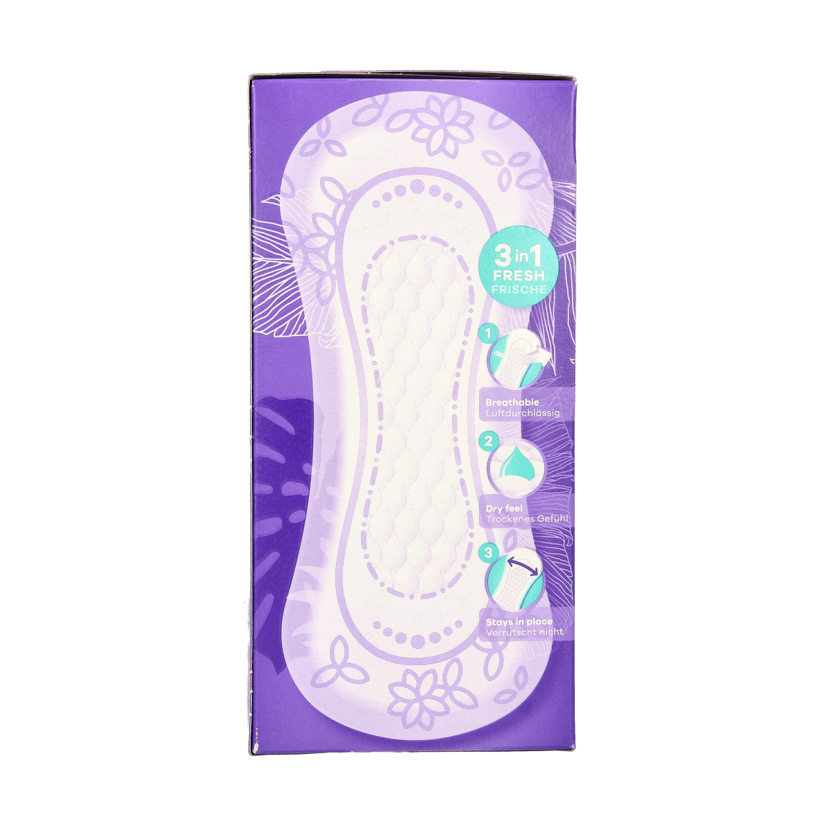 Box of Always Inlegkruisjes daily fresh normal panty liners, 58 pieces, for women, in a white and blue package.