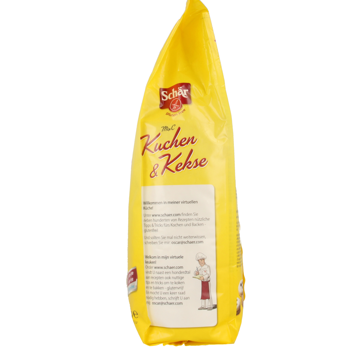Gluten-free Schar Mix C baking mix in a 1kg package, ideal for baking and cooking, from Schar brand.