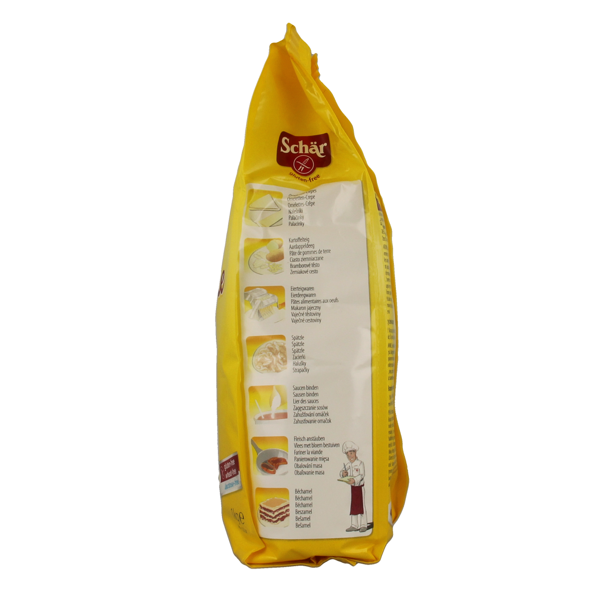 Schar gluten-free flour blend in a 1 kg package, suitable for baking and gluten-free recipes.