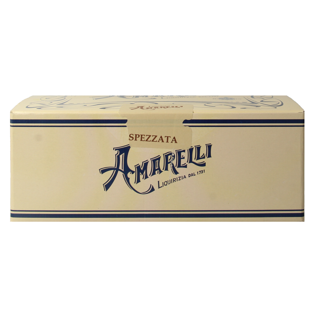 Amarelli Laurierdrop spezzata, traditional Italian licorice candies in a 1kg bag, shown in a clear image.