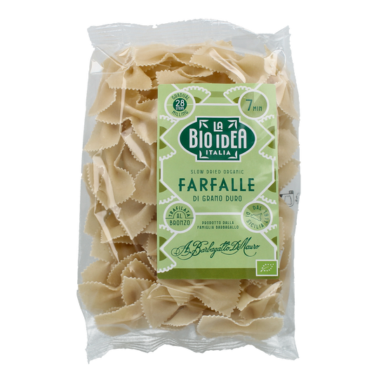 Bioidea Farfalle vlindertjes wit bio 275.00 Gram
